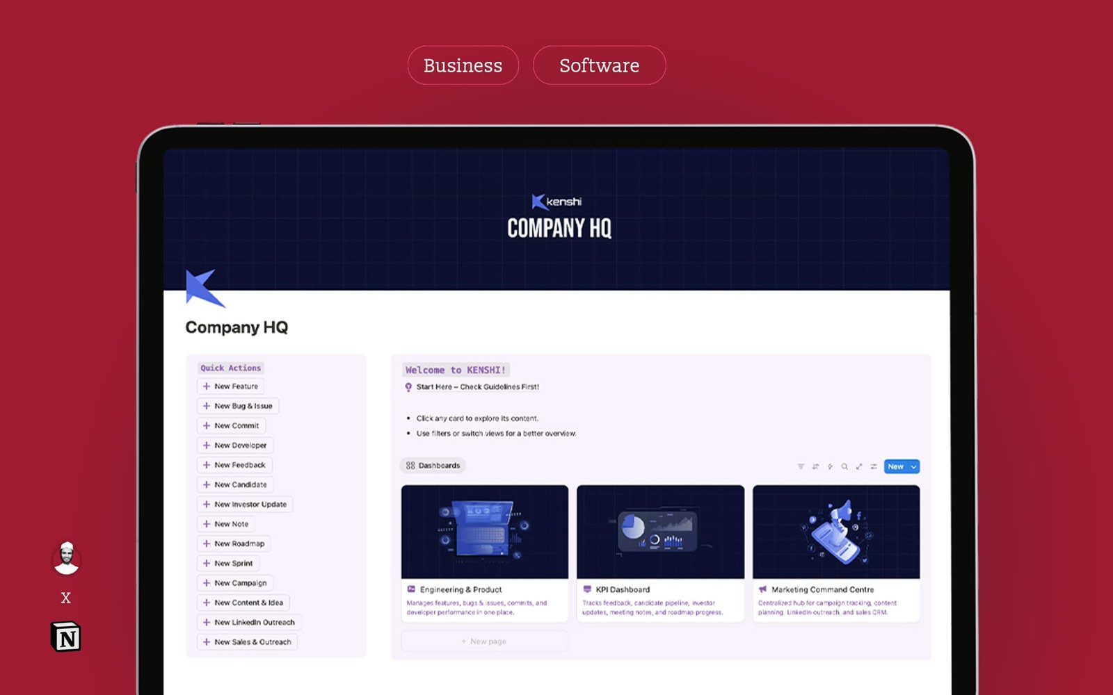 Custom Notion Workspace for Business
