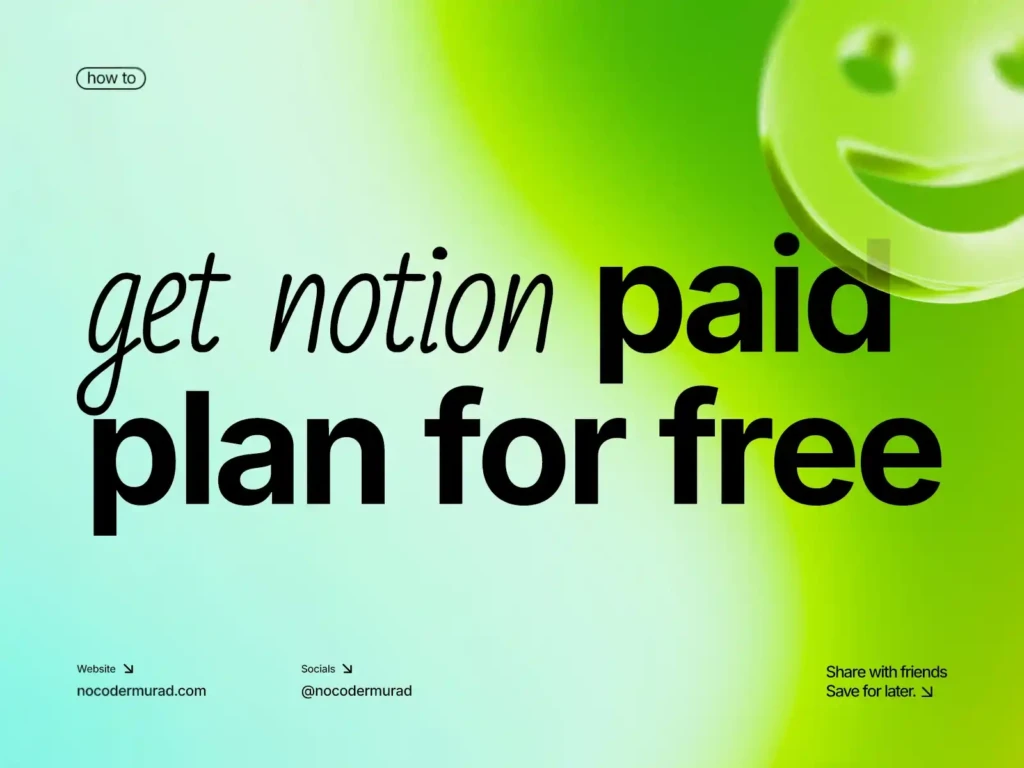 Step-by-step tutorial showing how to get a Notion paid plan for free through the official Business plan application without a credit card.